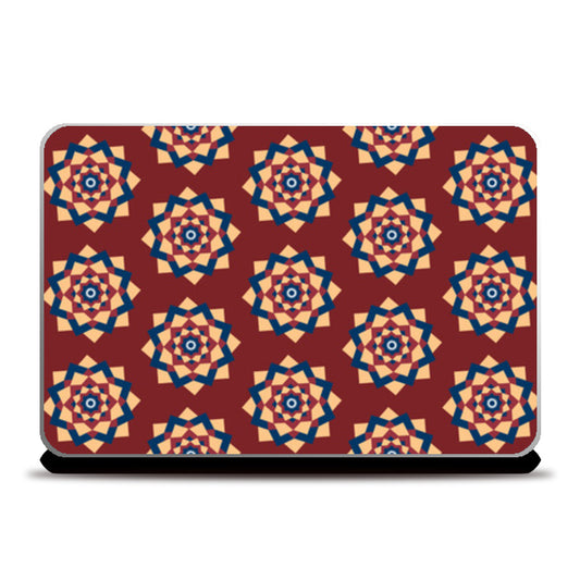 Tribal Geometric Mandala Ethnic Pattern  Laptop Skins