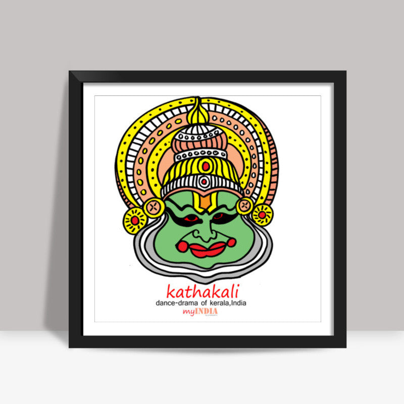 kathakali Square Art Prints