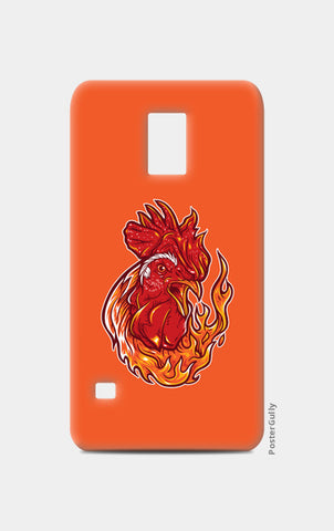 Rooster On Fire Samsung S5 Cases