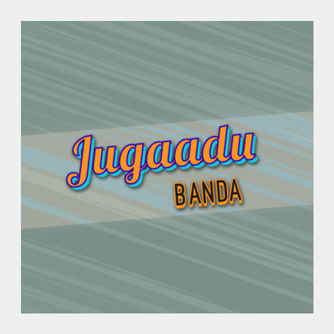 Jugaadu Banda (Texture Back) Square Art Prints