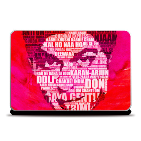 Shah Rukh Khan Filmography-Typography! Laptop Skins