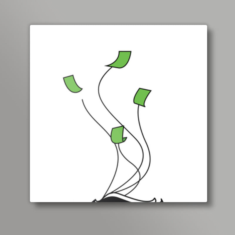 Desire for Money Square Art Prints