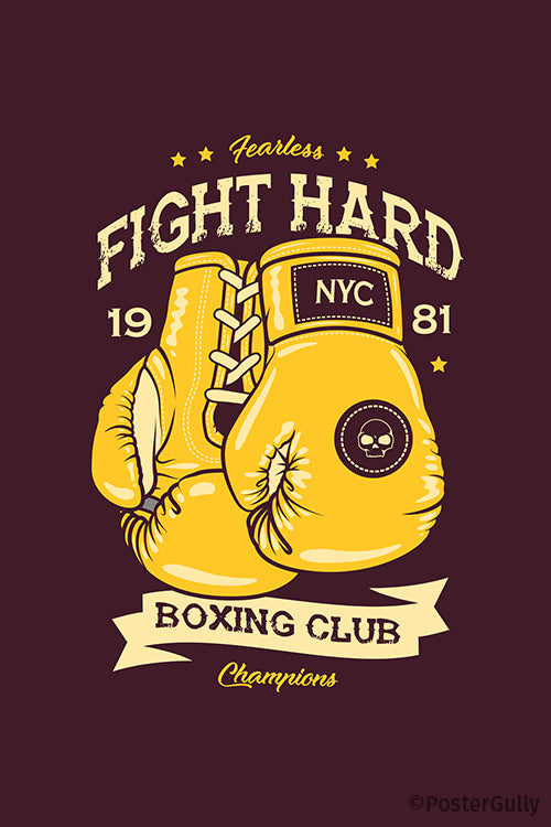 Boxing Club Fight Hard Artwork