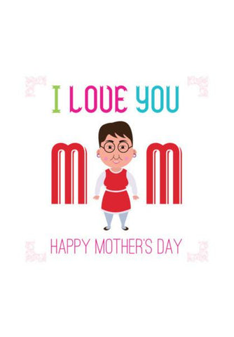PosterGully Specials, I Love You Mom Wall Art
