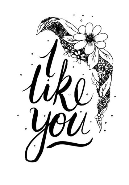 Wall Art, I like you Valentines Wall Art