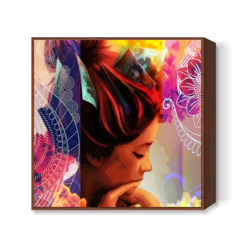 Mandal beauty Square Art Prints