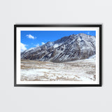 Snow Laden Mountain Top Photography Wall Art