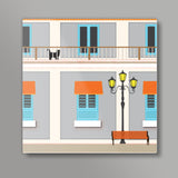 Pondicherry - The Riviera of the East ! Square Art Prints
