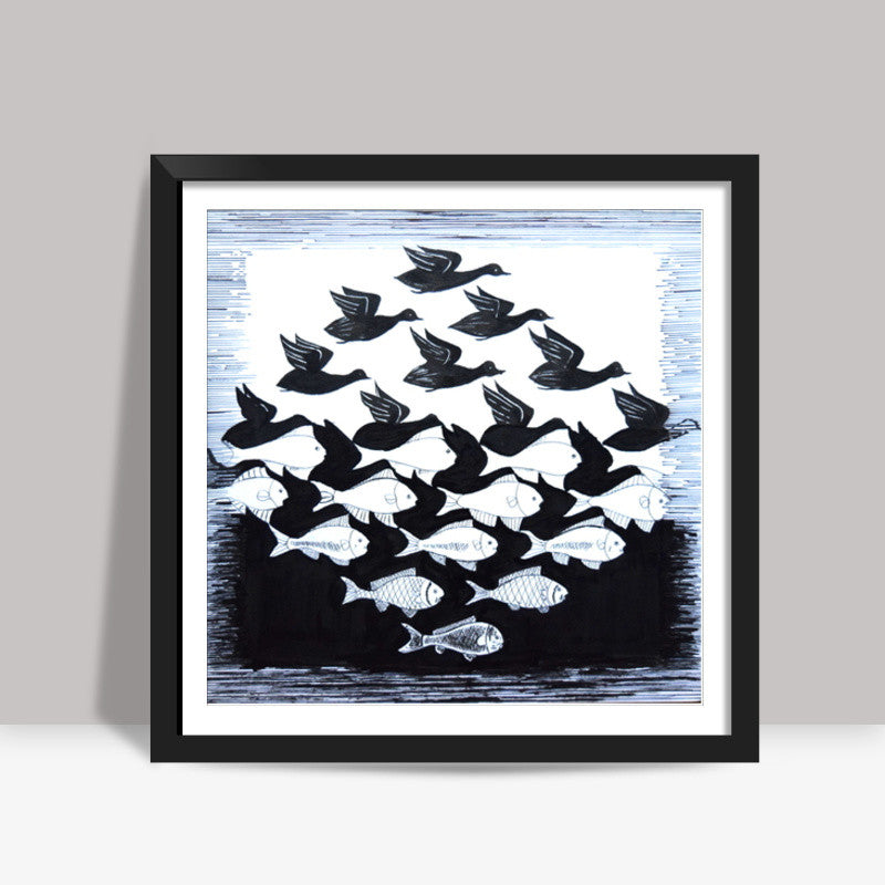 Illusion Square Art Prints