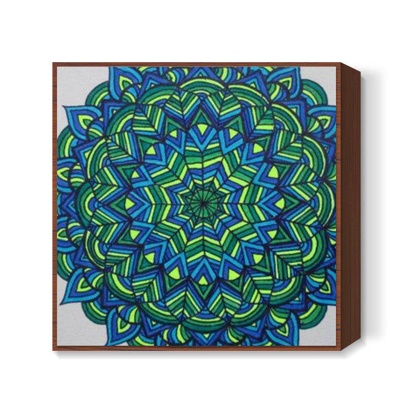 The Bleen Mandala 2 Square Art | Jasmine Kaur Lotey