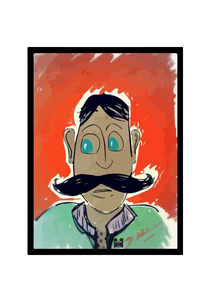 PosterGully Specials, Moustache Wall Art