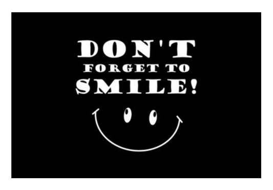 PosterGully Specials, Dont Forget To Smile! Wall Art