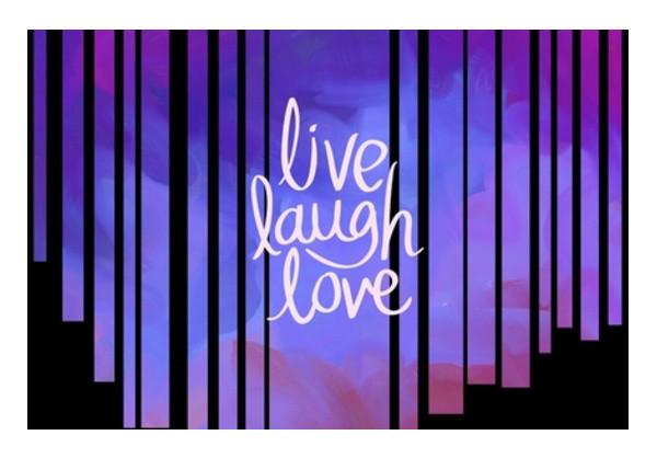 PosterGully Specials, Live Laugh Love Quote Wall Art