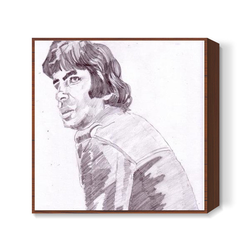 Bollywood superstar Amitabh Bachchan stands tall as an ace performer, decades after his debut  Square Art Prints