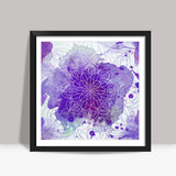Purple Mandala Square Art Prints