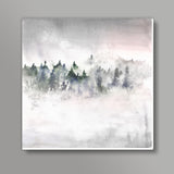 Winter mist Square Art Prints