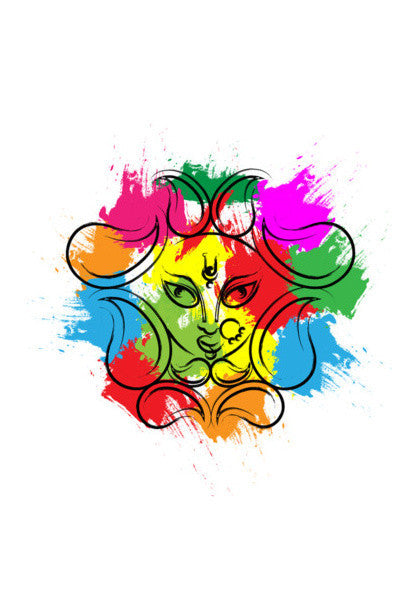Goddess Durga Painting Art Art PosterGully Specials