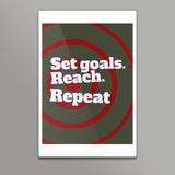 Set Goals. Reach. Repeat Wall Art