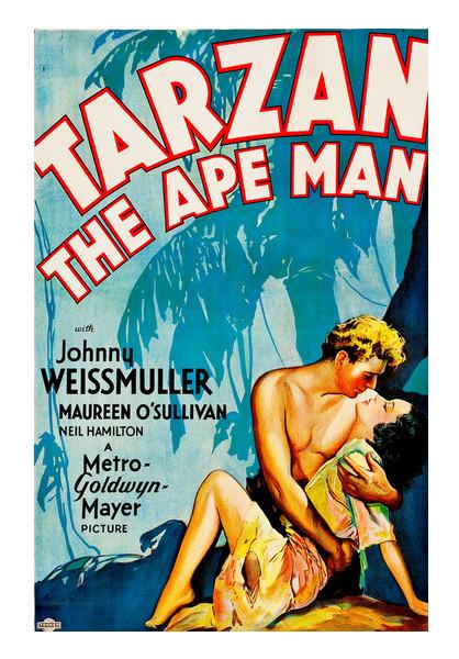PosterGully Specials, Tarzan The Ape Man Vintage Wall Art