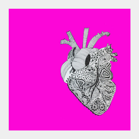 Heart (in Pink) Square Art Prints