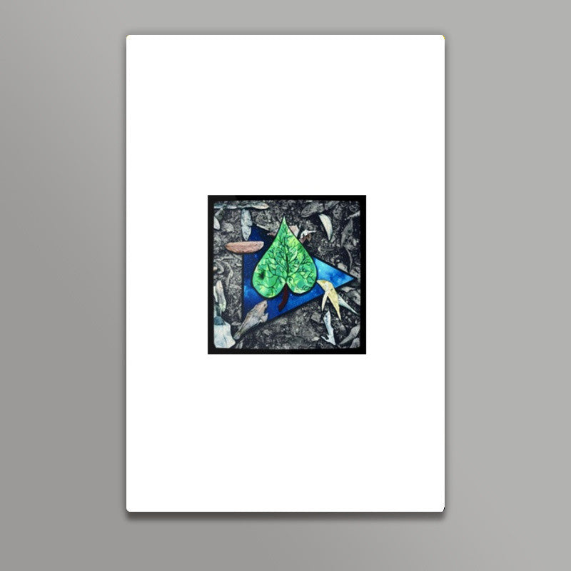 Emerald leaf space Wall Art
