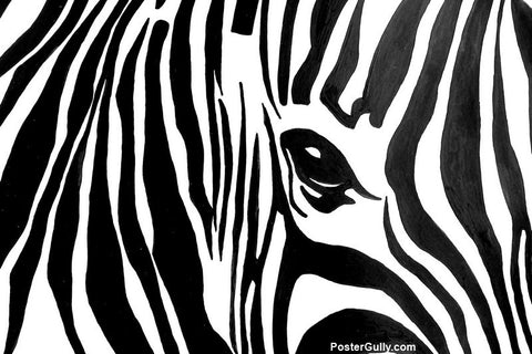 Wall Art, Black & White Zebra Artwork