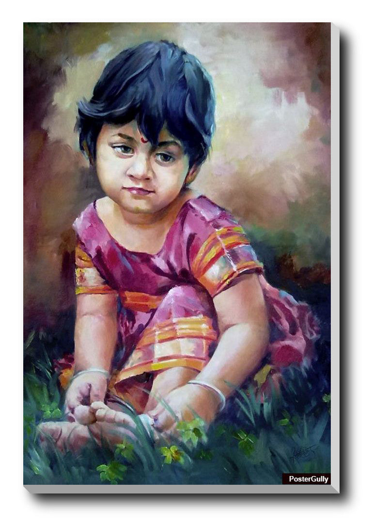 Wall Art, Sweet Girl Painting #2 Artwork