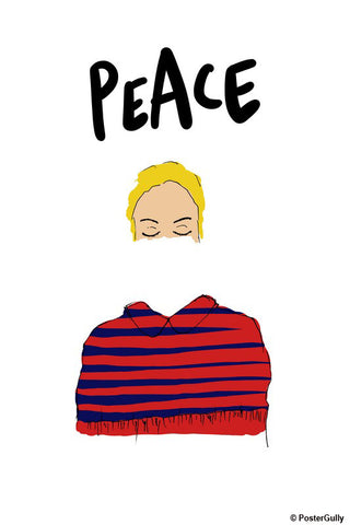 Wall Art, Peace Girl Fashion Artwork, - PosterGully - 1