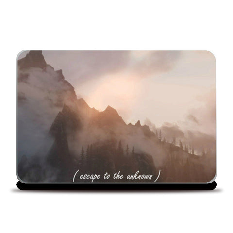 escape to the unknown Laptop Skins