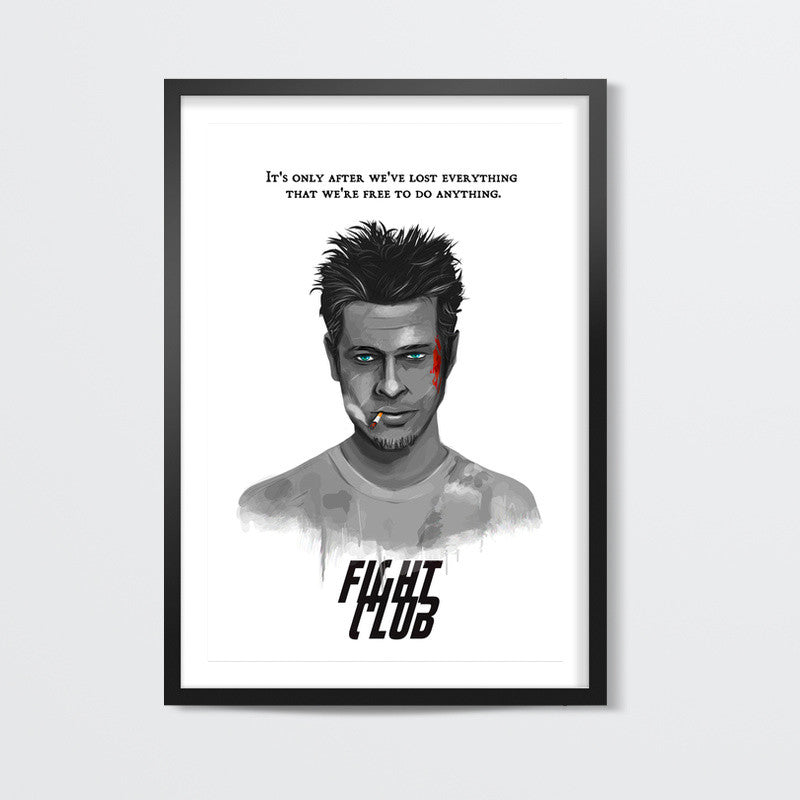 bradpitt-fight club Wall Art