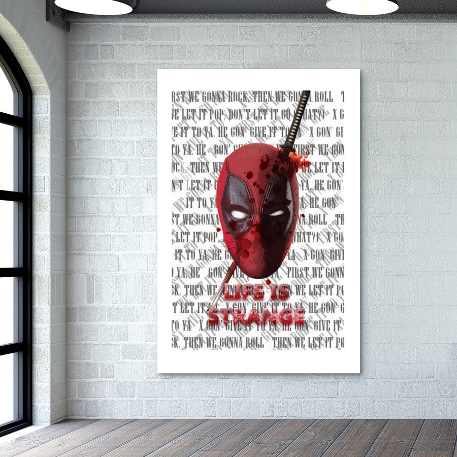 Deadpool s Life is strange Wall Art