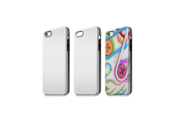 iPhone 5-5s 3d Dual Protective Case Mockup Back Angled Wall Art