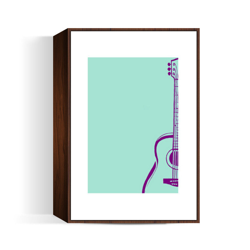 Love Music | Guitar | Lavender Wall Art
