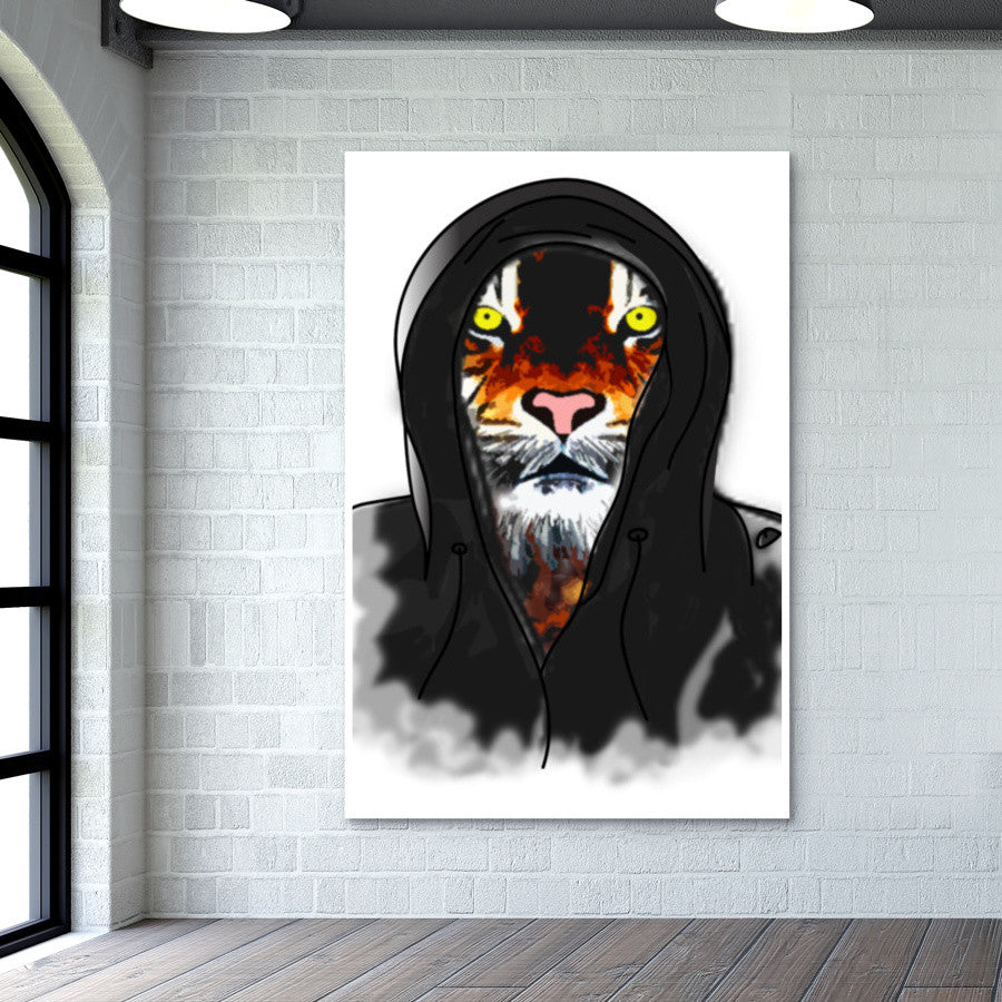 Hipster Tiger Wall Art | Isha Rathee