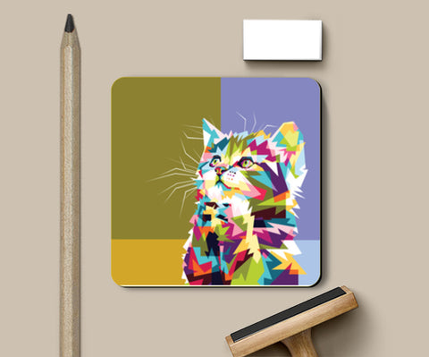 Colorfully Cat Hope Coasters
