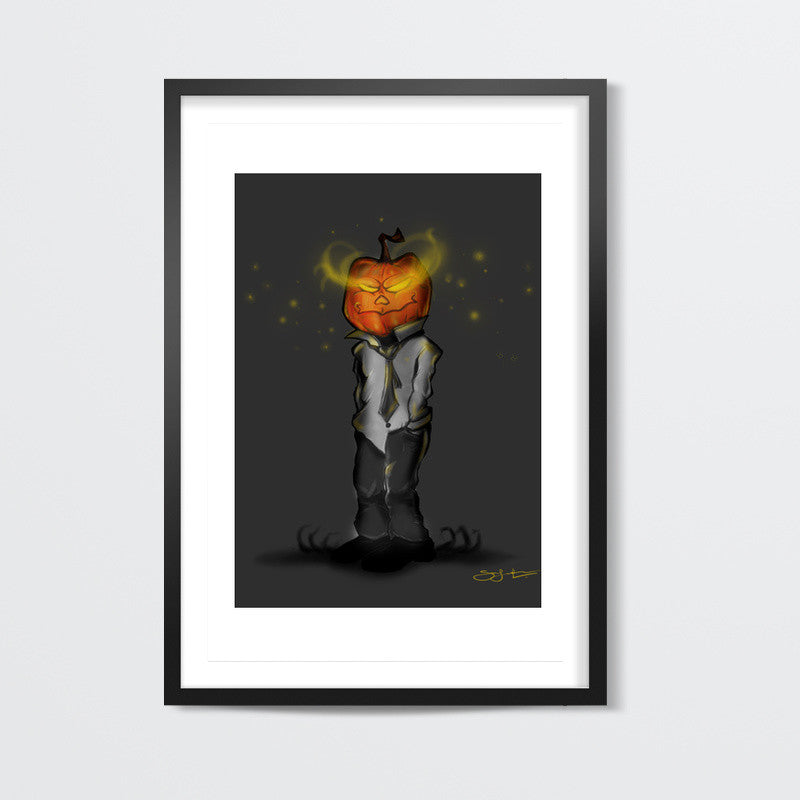 White collar halloween Wall Art