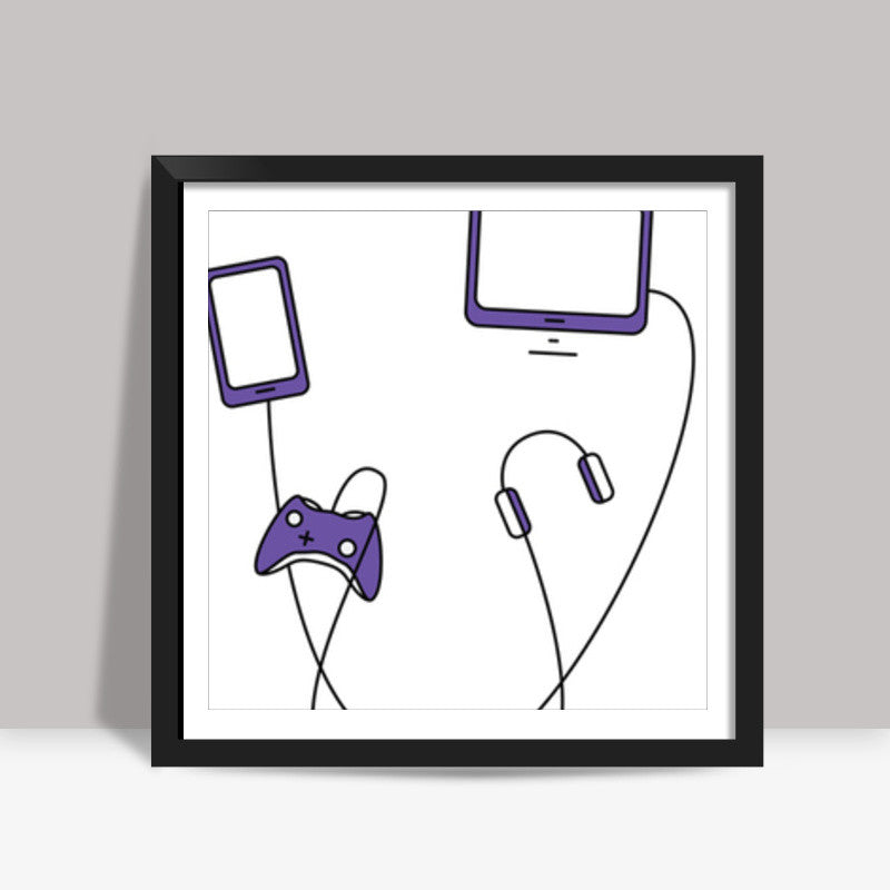 Desire for Gadgets Square Art Prints