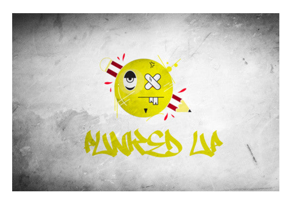 PUNKED UP poster grafiti Wall Art