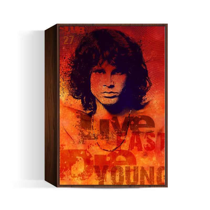 Jim Morrison Club 27- Live Fast Die young Wall Art