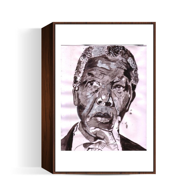 Legendary leader Nelson Mandela could see only one colour- that of equality Wall Art