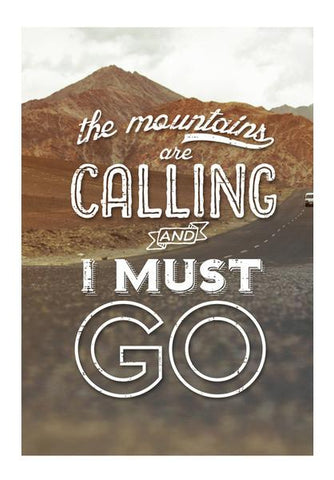 PosterGully Specials, Mountains are calling Wall Art
