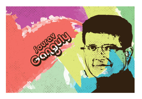 Sourav Ganguly Art PosterGully Specials