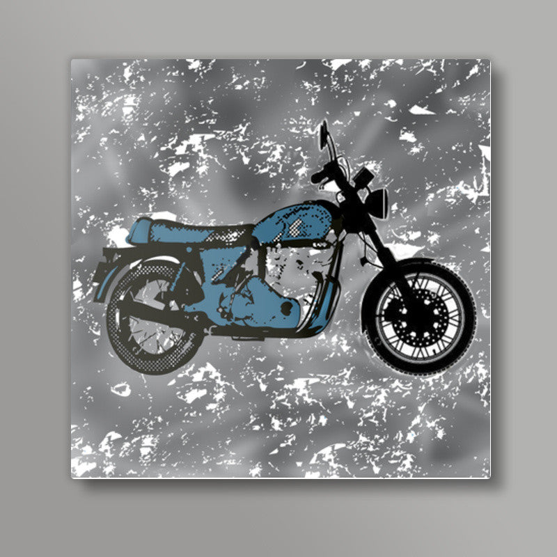 Vintage bike  Square Art Prints