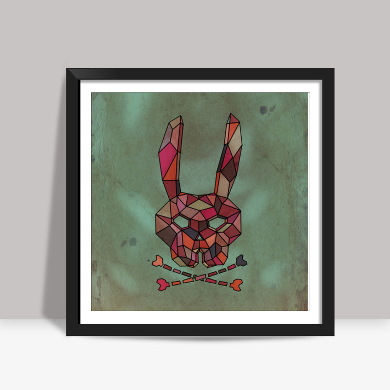 Mesh Bunny Skull (V2 Reup2017) Square Art Prints