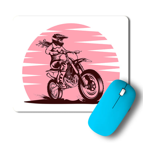 Lady Rider Bullet Artwork Mousepad