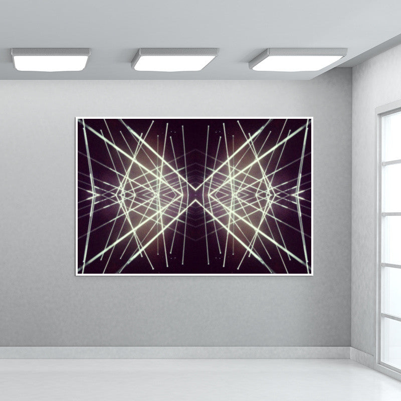 Dynamic Abstract Technology Futuristic Digital Backdrop Print Wall Art