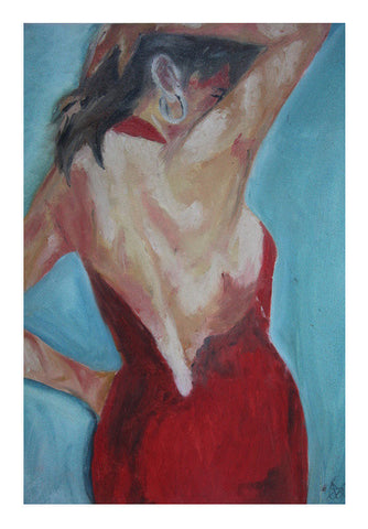 Lady in Red @srijanas Wall Art