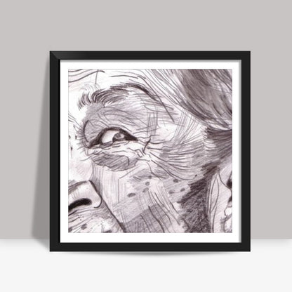 Your heart decides your age, seems to say Zohra Sehgal Square Art Prints
