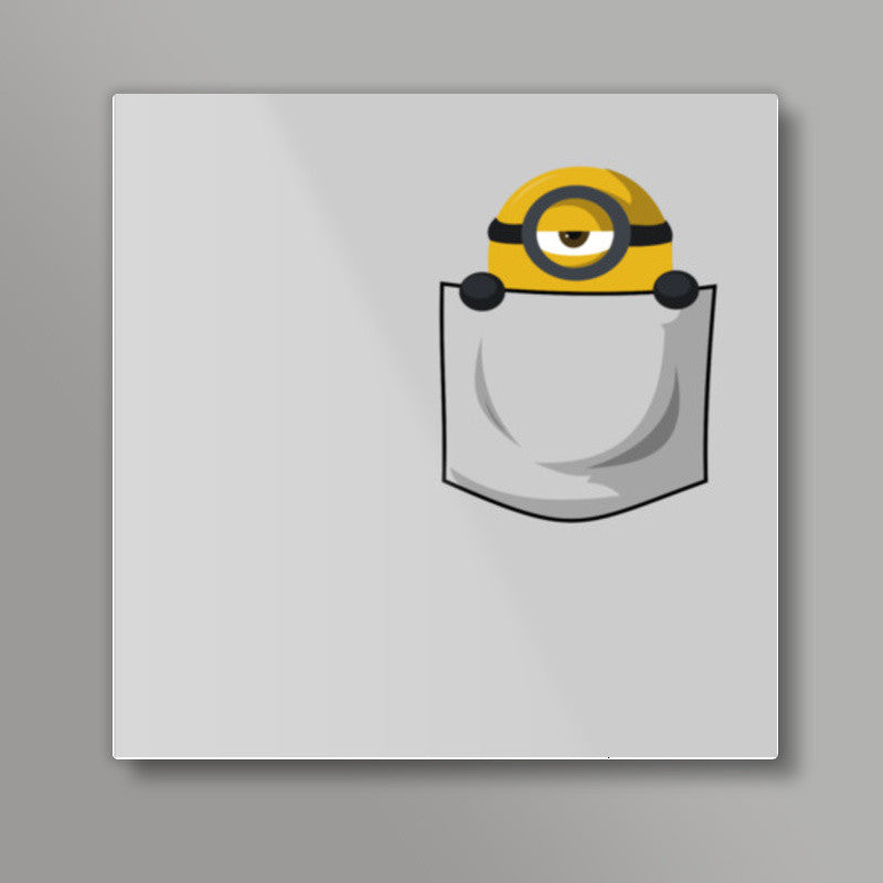 Pocket minion Square Art Prints