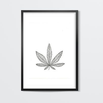 weed doodle trippy Wall Art